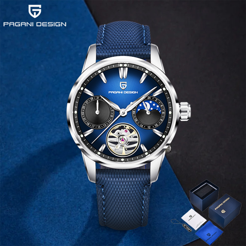 Luxury Watch Leather - 2025Pagani design Tourbillon Orologio da uomo