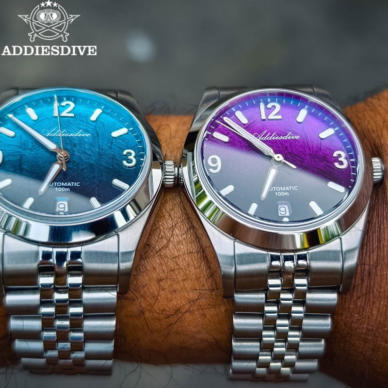 Luxury Watch Collection Box - ADDIESDIVE Nuovo Orologio Meccanico Automatico AD2547,