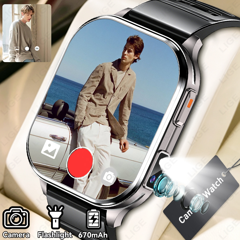 Luxury Watch Photo - Smartwatch LIGE con Fotocamera per Uomo
