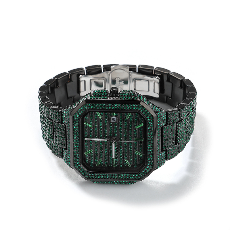Luxury Watch Gold And Black - Orologi al Quarzo Hip Hop da