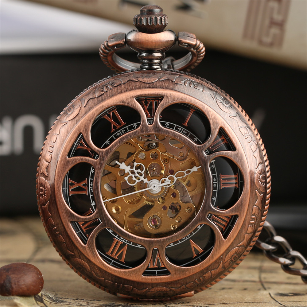 Luxury Watch Gold And Black - Oro rosa/nero zucca fiore Hollow orologio