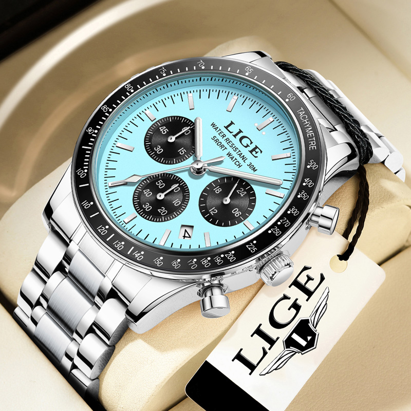 Luxury Watch Collection Box - LIGE Orologio da Uomo di Lusso