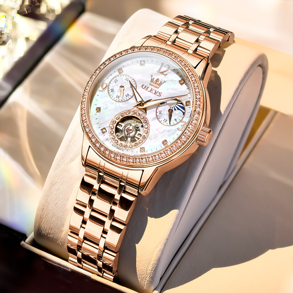 Luxury Watch Leather - OLEVS Orologi da donna Top Brand