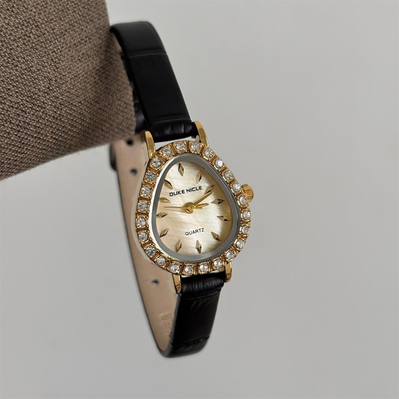 Luxury Watch Gold And Black - Orologio al quarzo da donna di