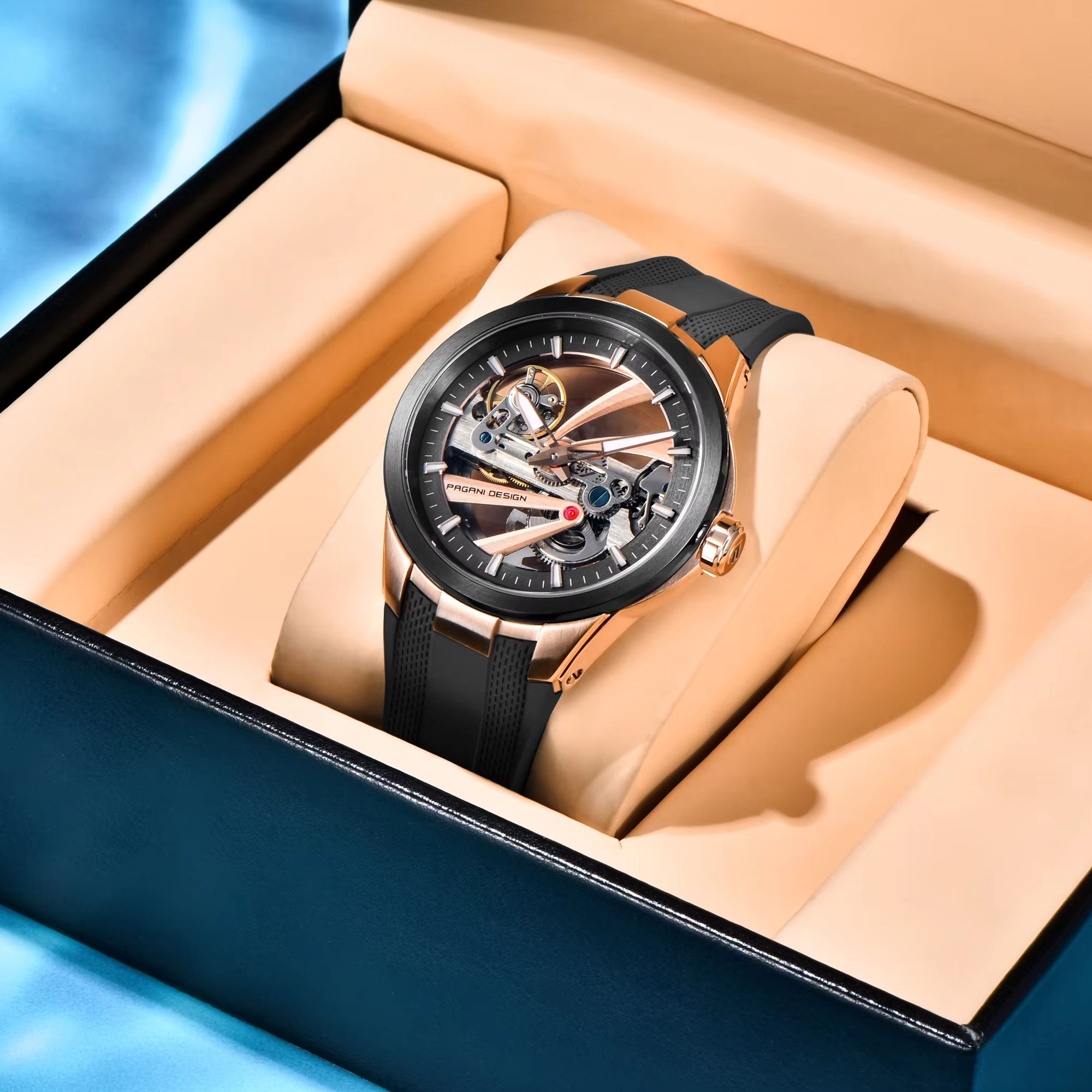 Orologio Meccanico da Uomo PAG - Luxury Watch Gold And Black recensione e prezzo