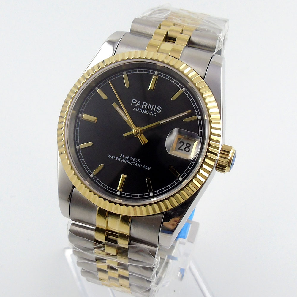 Parnis 36mm Orologio Automatic - Luxury Watch Gold And Black recensione e prezzo