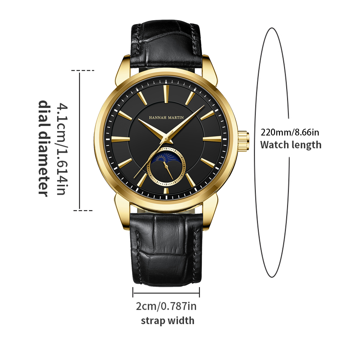 Hannah Martin Orologio multifu - Luxury Watch Gold And Black recensione e prezzo