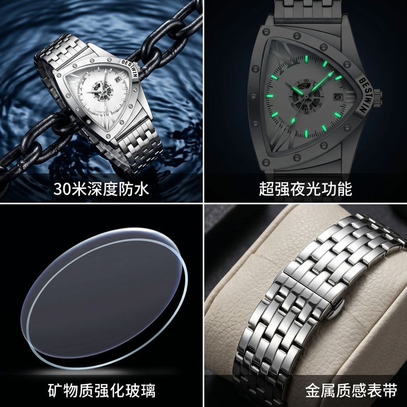 Orologio da uomo triangolare c - Watch Triangle Luxury recensione e prezzo