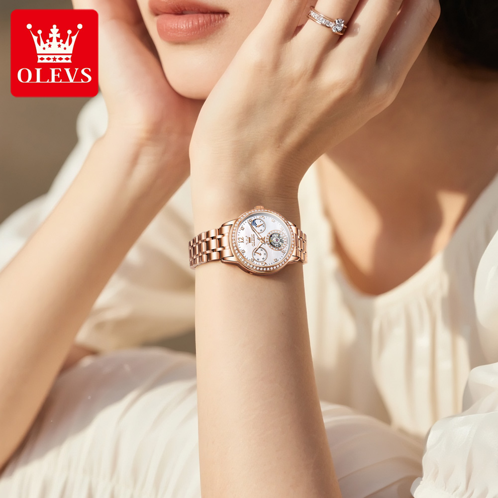 OLEVS Orologi da donna Top Bra - Luxury Watch Leather recensione e prezzo