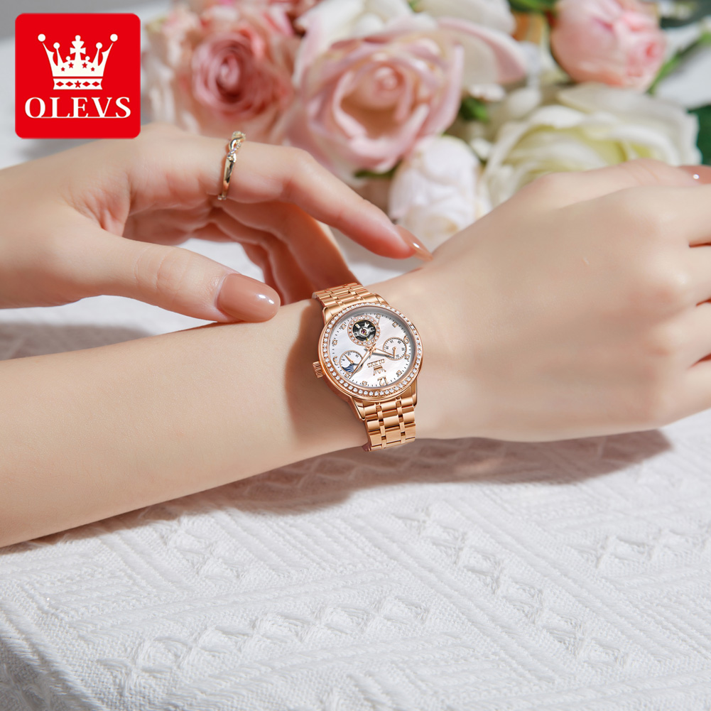 OLEVS Orologi da donna Top Bra - Luxury Watch Leather recensione e prezzo