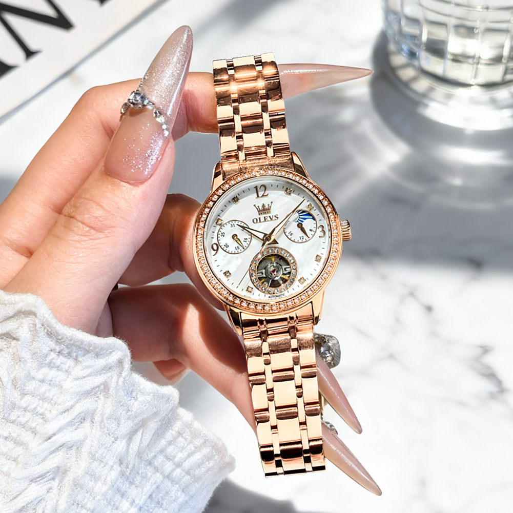 OLEVS Orologi da donna Top Bra - Luxury Watch Leather recensione e prezzo