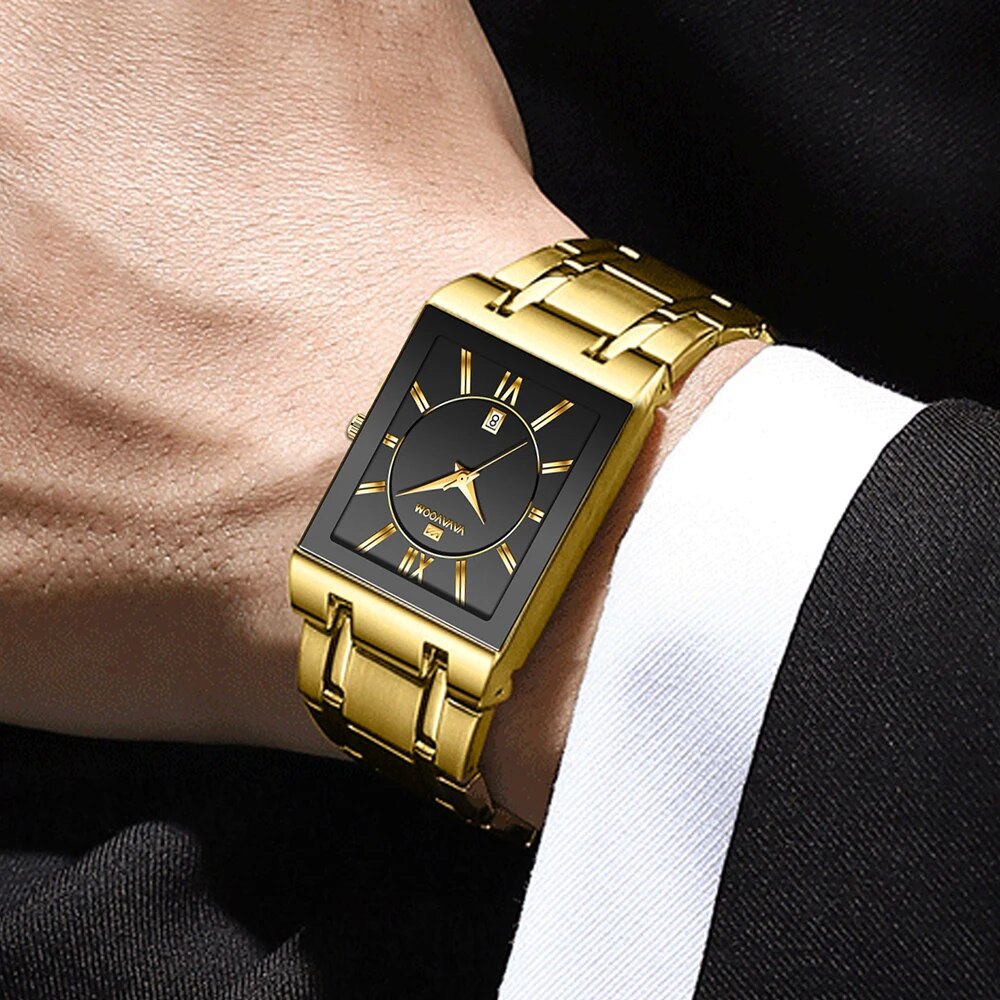 Orologio da uomo d'affari Desi - Luxury Watch Gold And Black recensione e prezzo