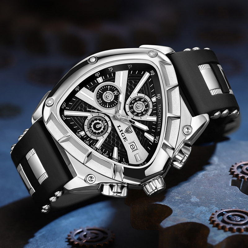 LIGE Orologio da uomo di moda  - Watch Triangle Luxury recensione e prezzo