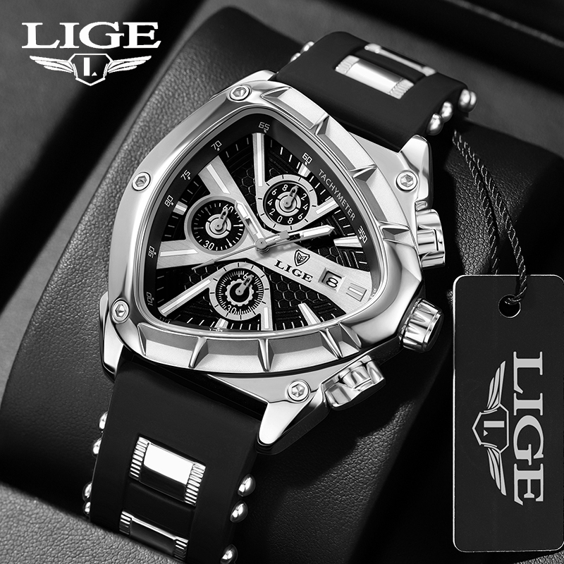 LIGE Orologio da uomo di moda  - Watch Triangle Luxury recensione e prezzo