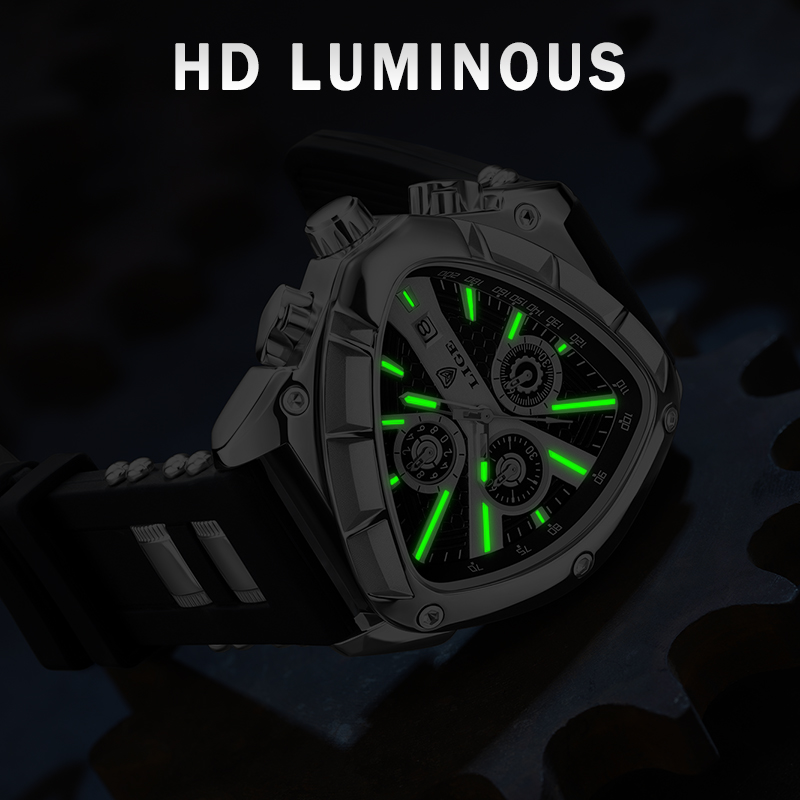 LIGE Orologio da uomo di moda  - Watch Triangle Luxury recensione e prezzo