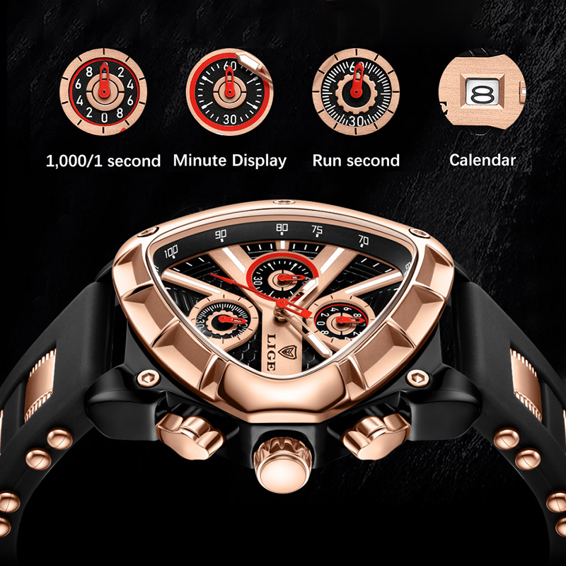 Orologio da Uomo LIGE, Cronogr - Watch Triangle Luxury recensione e prezzo