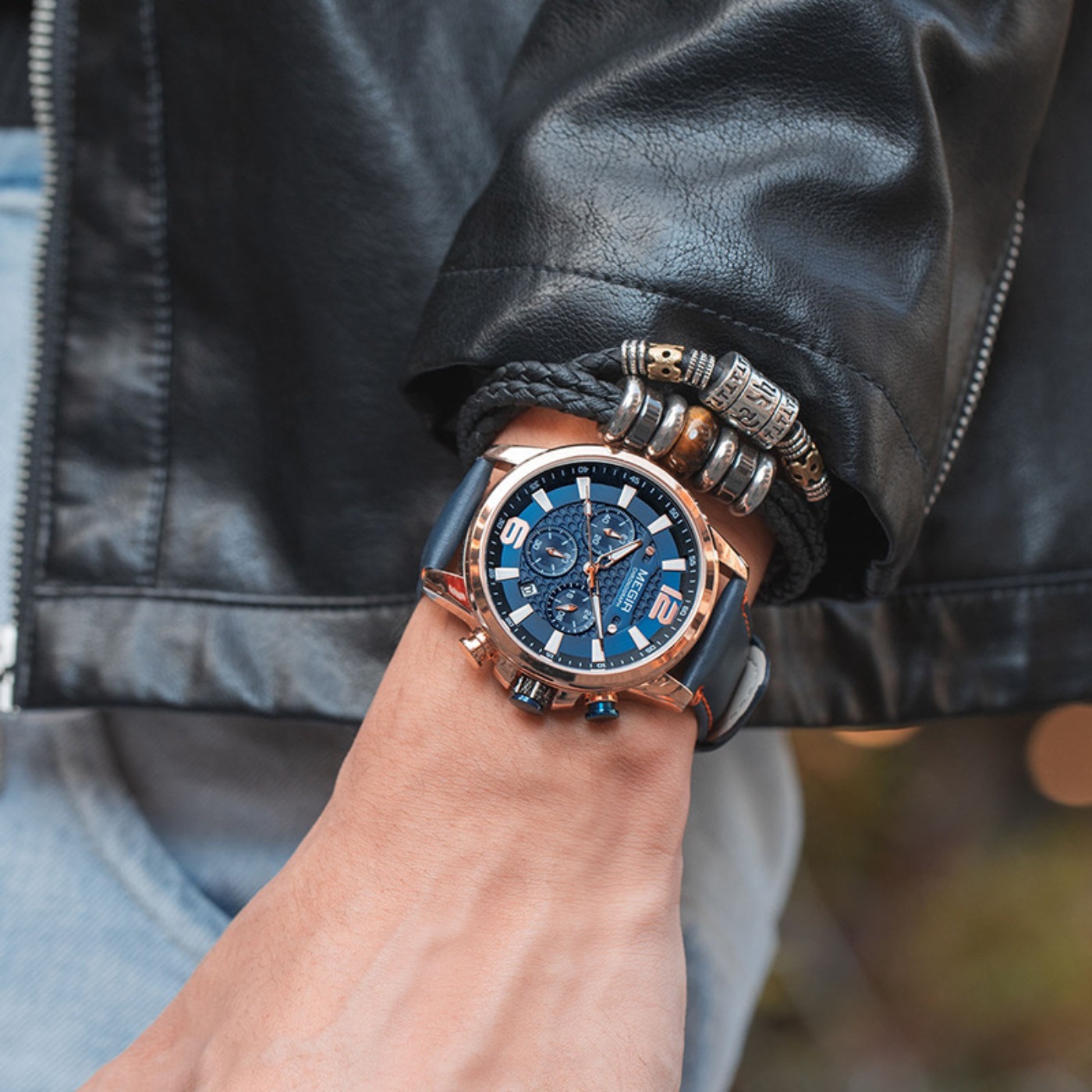 MEGIR 2020 Orologi di Lusso da - Luxury Watch Leather recensione e prezzo